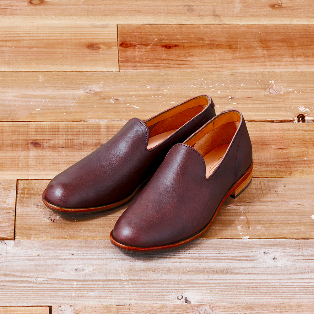 一枚革スリッポン