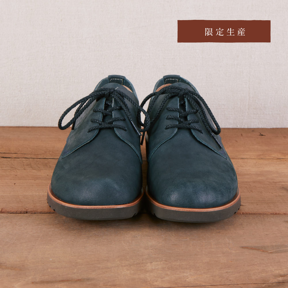 【限定生産】足なりダービー<br>日本の伝統色 藍墨（あいずみ）