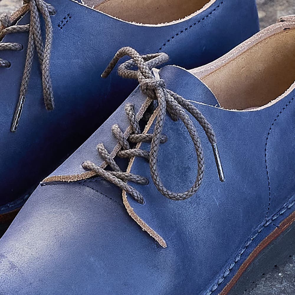 【限定生産】一枚革ダービー<br>インディゴ染めレザー