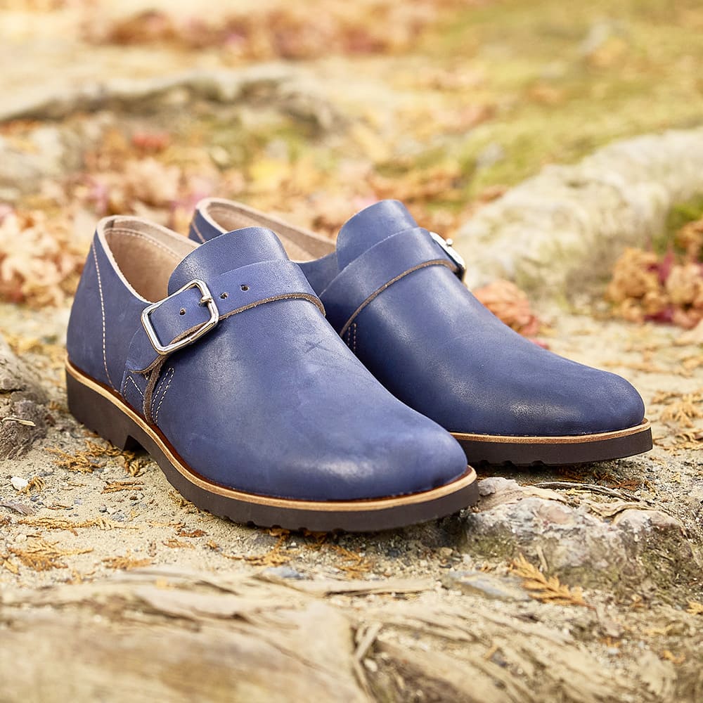 【限定生産】田園モンク<br>インディゴ染めレザー