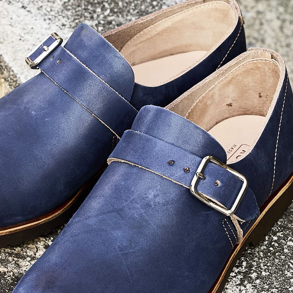 【限定生産】田園モンク<br>インディゴ染めレザー