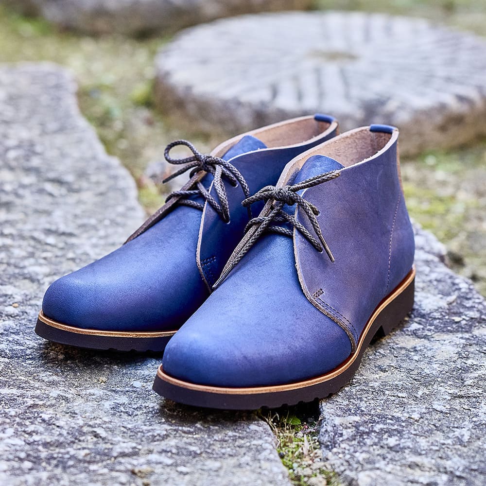 【限定生産】吉野チャッカ<br>インディゴ染めレザー